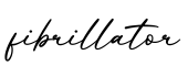 单词fibrillator书写