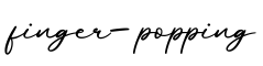 单词finger-popping书写