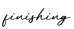 单词finishing书写