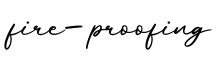 单词fire-proofing书写
