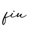 单词fiu书写