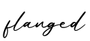 单词flanged书写