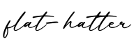 单词flat-hatter书写