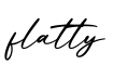 单词flatty书写
