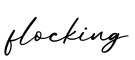 单词flocking书写