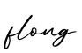 单词flong书写