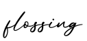 单词flossing书写