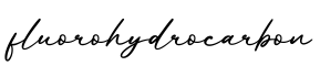 单词fluorohydrocarbon书写