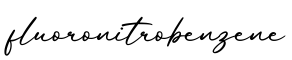 单词fluoronitrobenzene书写