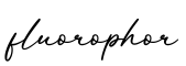 单词fluorophor书写