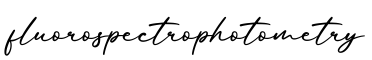 单词fluorospectrophotometry书写