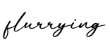 单词flurrying书写