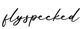 单词flyspecked书写