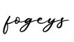 单词fogeys书写