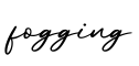 单词fogging书写