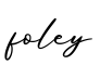 单词foley书写