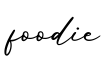 单词foodie书写