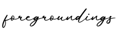 单词foregroundings书写