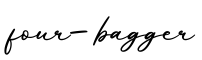 单词four-bagger书写
