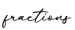 单词fractions书写