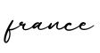 单词france书写