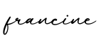 单词francine书写
