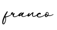 单词franco书写