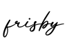 单词frisby书写