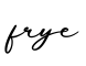 单词frye书写