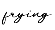 单词frying书写