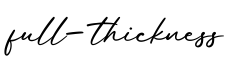 单词full-thickness书写