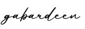 单词gabardeen书写
