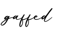 单词gaffed书写