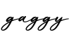 单词gaggy书写