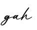 单词gah书写