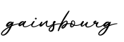 单词gainsbourg书写