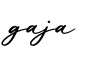 单词gaja书写