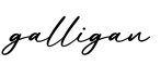 单词galligan书写