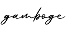 单词gamboge书写