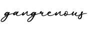 单词gangrenous书写