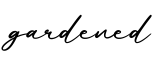 单词gardened书写