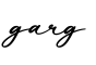 单词garg书写