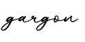 单词gargon书写