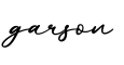单词garson书写