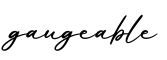 单词gaugeable书写