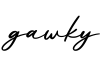 单词gawky书写