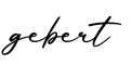 单词gebert书写