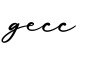 单词gecc书写