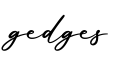单词gedges书写