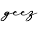 单词geez书写